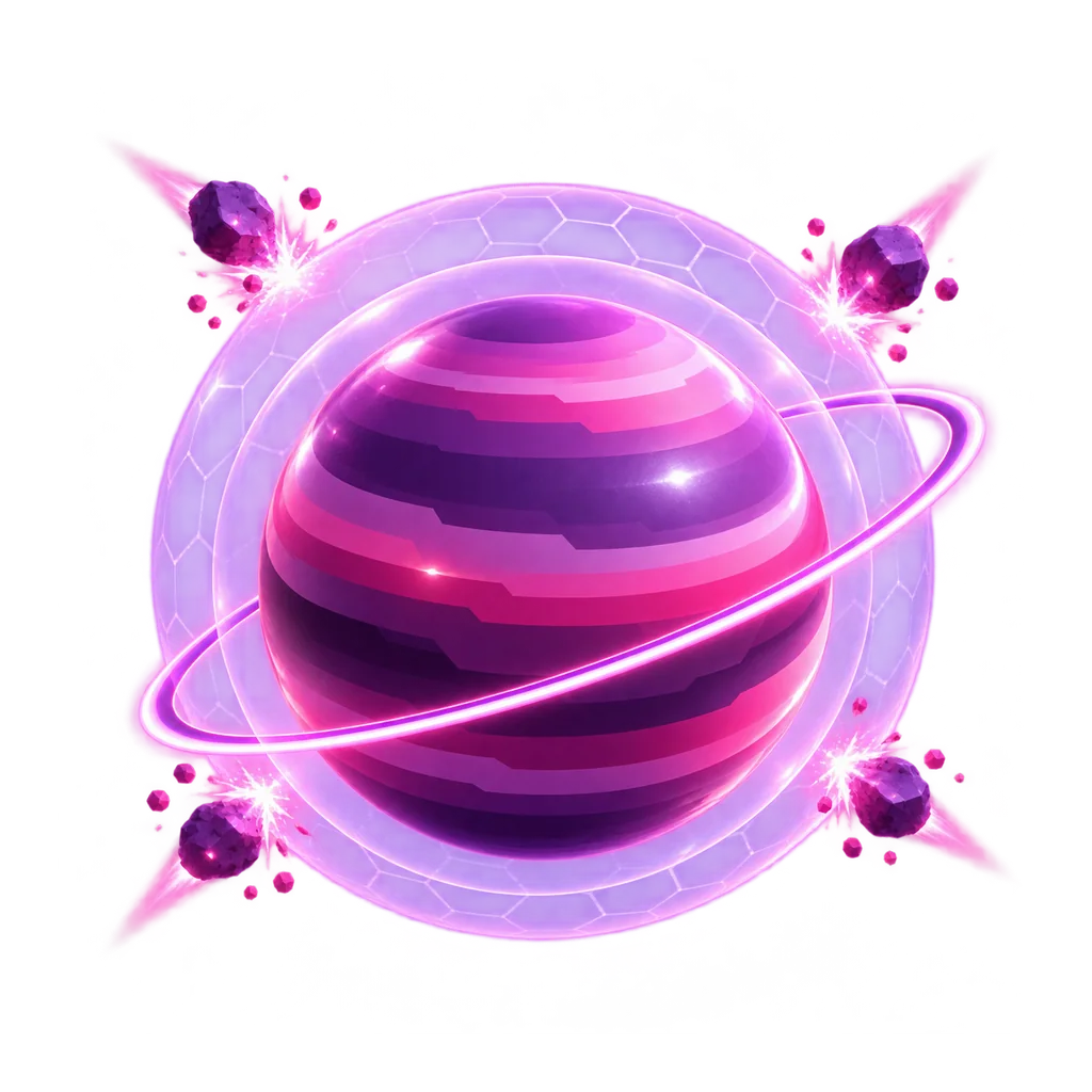 Ilustrace: planeta s ochranným polem proti útokům — DDoS ochrana