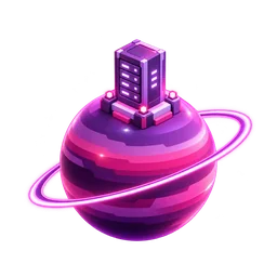 Ilustrace: planeta s jediným serverovým monumentem — dedikované servery