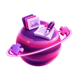 Ilustrace: planeta s pluginy a blogovými stránkami — WordPress hosting